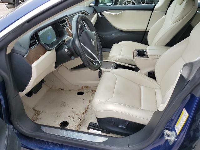 5YJSA1E22JF245875 - 2018 TESLA MODEL S ლურჯი ფოტო 7