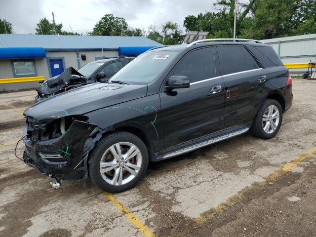 4JGDA5HB9EA417745 - 2014 MERCEDES-BENZ ML 350 4MATIC BLACK photo 1
