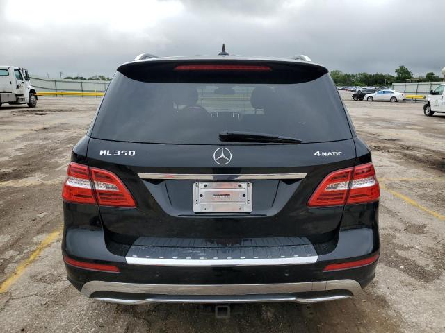 4JGDA5HB9EA417745 - 2014 MERCEDES-BENZ ML 350 4MATIC BLACK photo 6