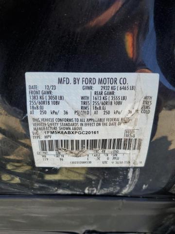 1FM5K8ABXPGC20161 - 2023 FORD EXPLORER POLICE INTERCEPTOR 黑色 照片 13