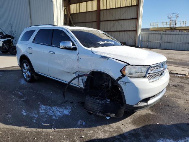 1C4SDJET1DC557025 - 2013 DODGE DURANGO CITADEL WHITE photo 4