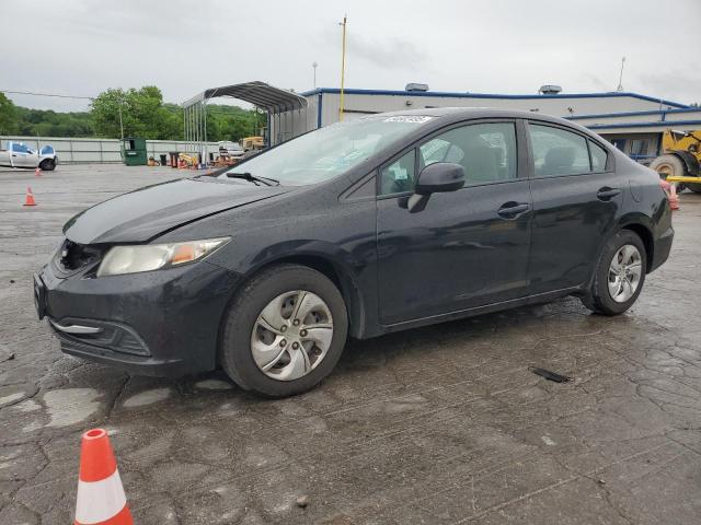 2HGFB2F52DH601674 - 2013 HONDA CIVIC LX BLACK photo 1