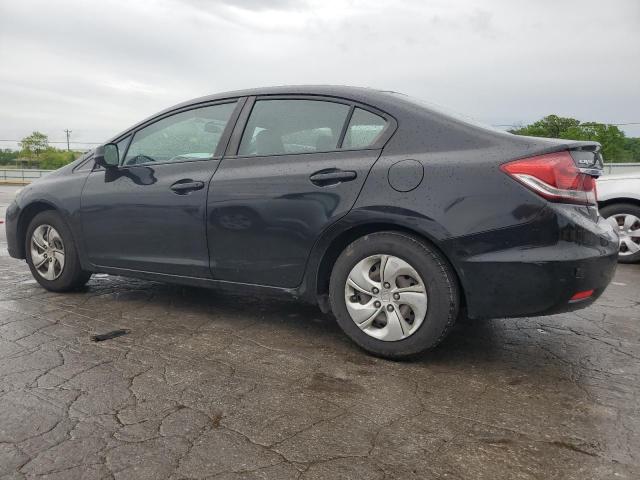 2HGFB2F52DH601674 - 2013 HONDA CIVIC LX BLACK photo 2