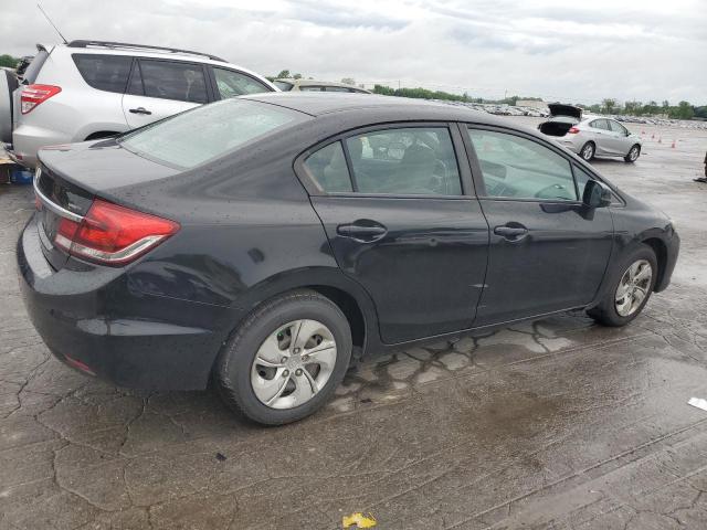 2HGFB2F52DH601674 - 2013 HONDA CIVIC LX BLACK photo 3