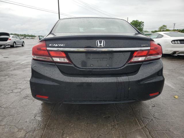 2HGFB2F52DH601674 - 2013 HONDA CIVIC LX BLACK photo 6
