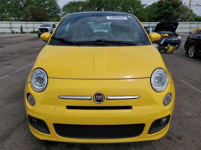 3C3CFFBR3GT161602 - 2016 FIAT 500 SPORT YELLOW photo 5