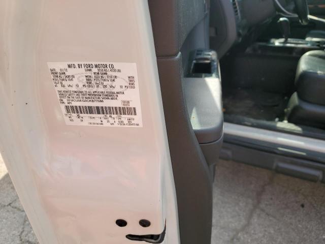 1FMCU0EG3CKB77086 - 2012 FORD ESCAPE LIMITED 白色 照片 12