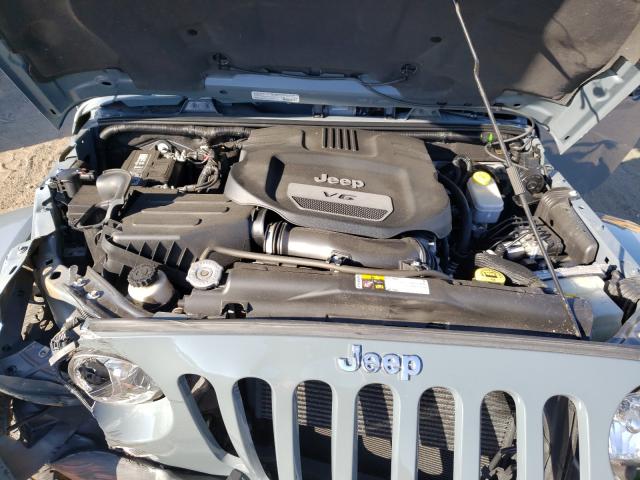 1C4AJWBG4EL325948 - 2014 JEEP WRANGLER SAHARA GRAY photo 7