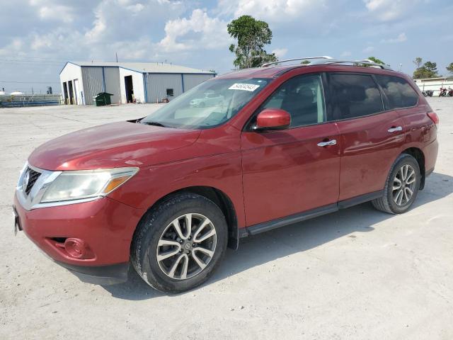 5N1AR2MN4EC606429 - 2014 NISSAN PATHFINDER S BURGUNDY photo 1