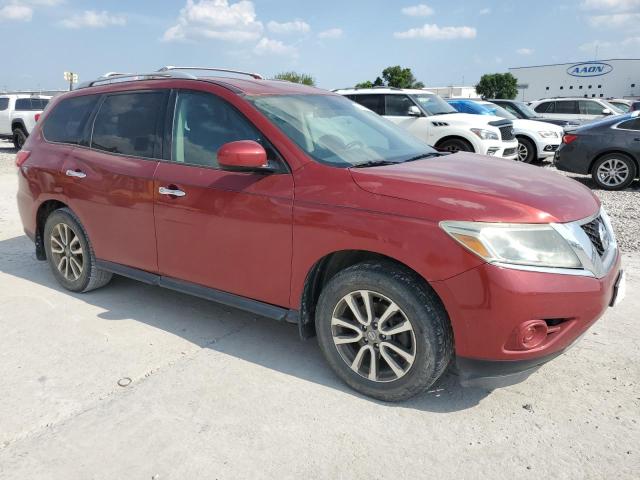 5N1AR2MN4EC606429 - 2014 NISSAN PATHFINDER S BURGUNDY photo 4