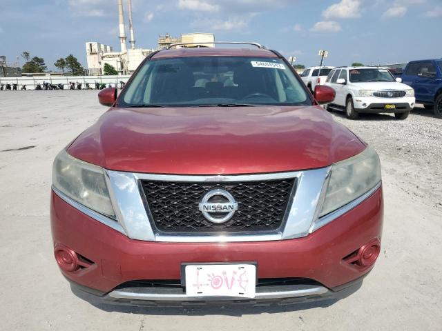 5N1AR2MN4EC606429 - 2014 NISSAN PATHFINDER S BURGUNDY photo 5