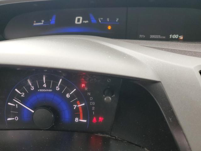 19XFB2F99CE347537 - 2012 HONDA CIVIC EXL შავი ფოტო 9