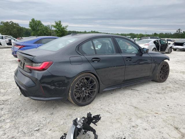 WBS43AY00PFR39510 - 2023 BMW M3 COMPETITION შავი ფოტო 3