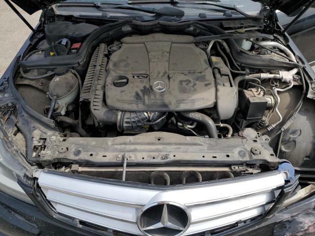 WDDGF5HB1CR194639 - 2012 MERCEDES-BENZ C 350 BLACK photo 11