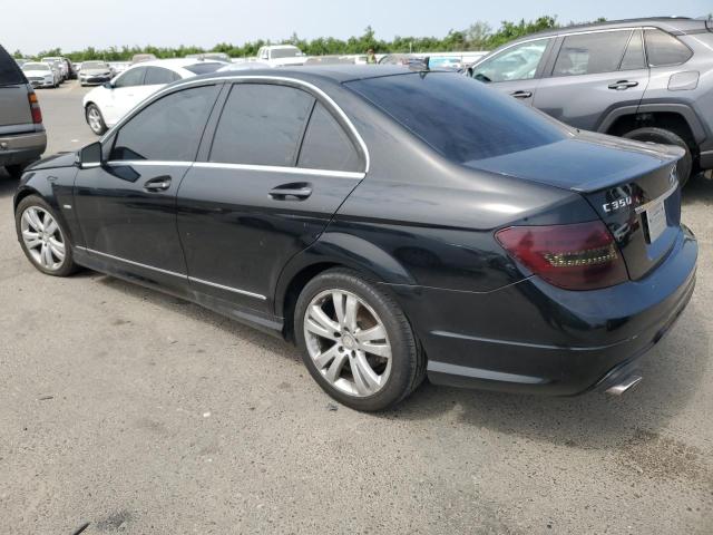 WDDGF5HB1CR194639 - 2012 MERCEDES-BENZ C 350 BLACK photo 2