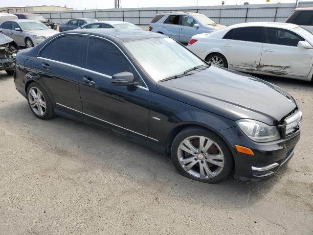 WDDGF5HB1CR194639 - 2012 MERCEDES-BENZ C 350 BLACK photo 4