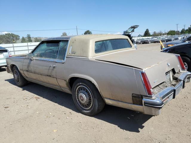 1G6EL578XFE661216 - 1985 CADILLAC ELDORADO TAN photo 2