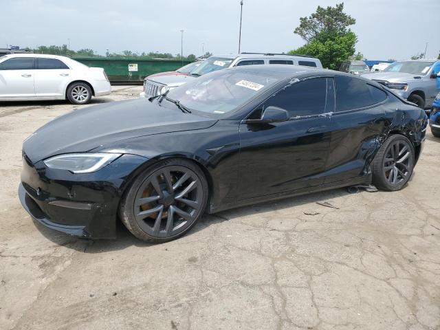 5YJSA1E59NF479320 - 2022 TESLA MODEL S შავი ფოტო 1