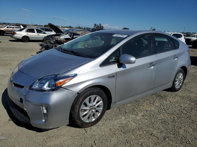 JTDKN3DP6D3046357 - 2013 TOYOTA PRIUS PLUG SILVER photo 1