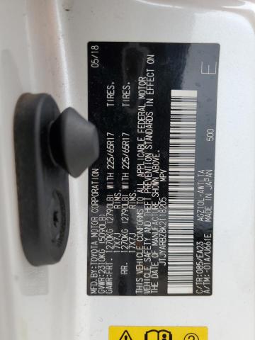 JTJYARBZ8K2118205 - 2019 LEXUS NX 300 BASE თეთრი ფოტო 13