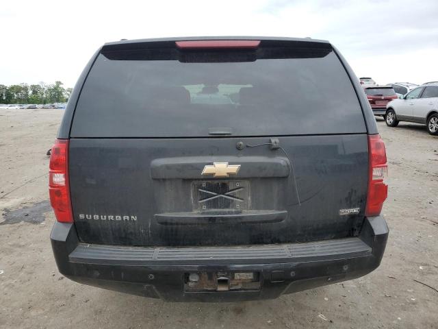 3GNFK16357G154406 - 2007 CHEVROLET SUBURBAN K1500 BLACK photo 6