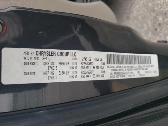 2A4RR8DG5BR716639 - 2011 CHRYSLER TOWN & COU TOURING L CHARCOAL photo 13