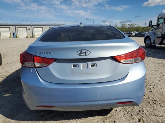 KMHDH4AEXCU359358 - 2012 HYUNDAI ELANTRA GLS BLUE photo 6