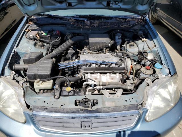 2HGEJ6673YH519367 - 2000 HONDA CIVIC LX BLUE photo 11