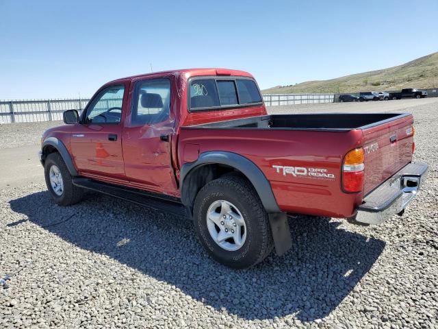 5TEGN92N01Z778460 - 2001 TOYOTA TACOMA DOUBLE CAB PRERUNNER RED photo 2