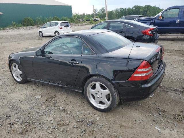 WDBKK49F01F193152 - 2001 MERCEDES-BENZ SLK 230 KOMPRESSOR BLACK photo 2