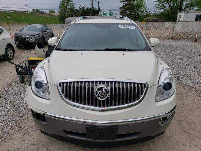 5GALRBED2AJ169752 - 2010 BUICK ENCLAVE CXL WHITE photo 5