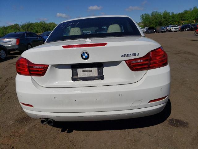 WBA3V7C5XEJ872666 - 2014 BMW 428 I SULEV WHITE photo 6