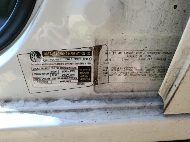 KL1TJ62604B134099 - 2004 CHEVROLET AVEO LS 白色 照片 12