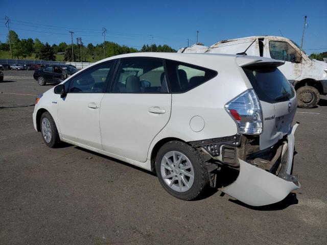 JTDZN3EU3E3325768 - 2014 TOYOTA PRIUS V WHITE photo 2