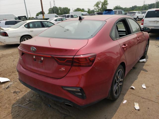 3KPF34AD4KE064806 - 2019 KIA FORTE GT LINE RED photo 3