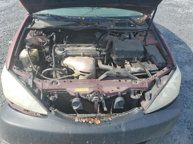 4T1BE32K92U075331 - 2002 TOYOTA CAMRY LE MAROON photo 11