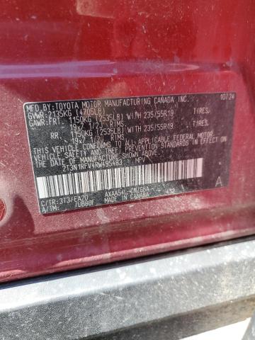 2T3N1RFV4RW495483 - 2024 TOYOTA RAV4 LIMITED RED photo 13