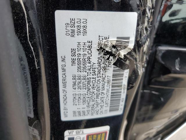 5J8TC1H7XKL018617 - 2019 ACURA RDX ADVANCE BLACK photo 13