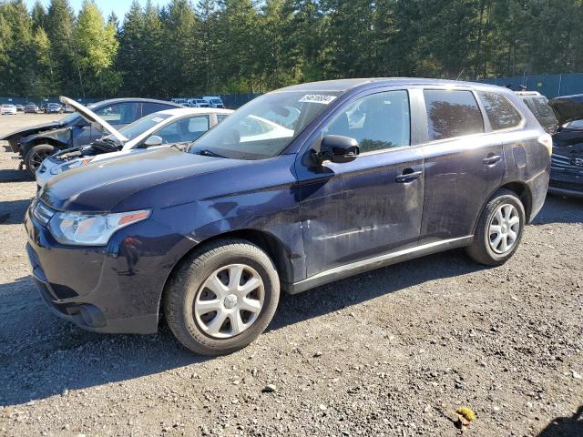 JA4AD2A30EZ007668 - 2014 MITSUBISHI OUTLANDER ES BLUE photo 1