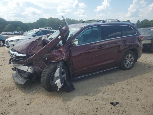 5TDKKRFH8ES031716 - 2014 TOYOTA HIGHLANDER XLE Tünd qırmızı foto 1
