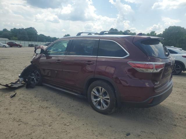 5TDKKRFH8ES031716 - 2014 TOYOTA HIGHLANDER XLE Tünd qırmızı foto 2