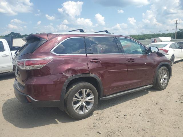 5TDKKRFH8ES031716 - 2014 TOYOTA HIGHLANDER XLE Tünd qırmızı foto 3