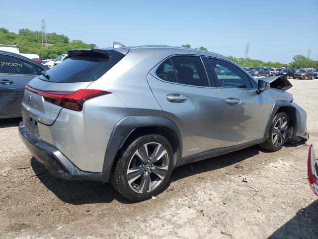 JTHU9JBH2K2002693 - 2019 LEXUS UX 250H SILVER photo 3