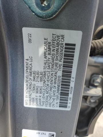 19XFL2H84NE022010 - 2022 HONDA CIVIC SPORT 银色 照片 13