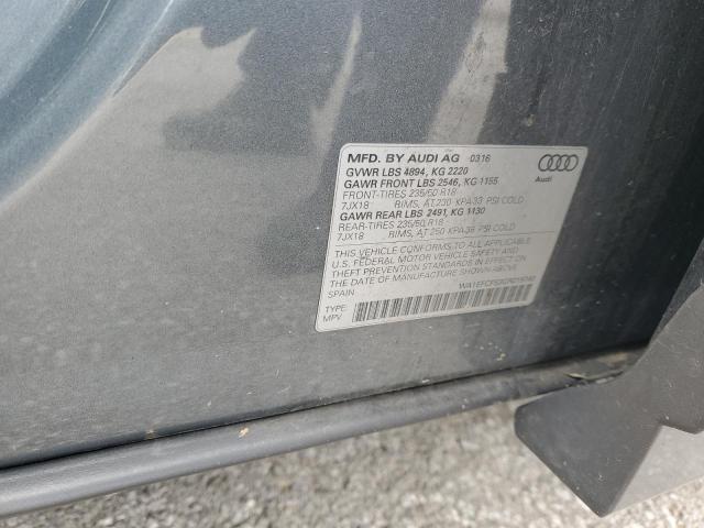 WA1EFCFS3GR019740 - 2016 AUDI Q3 PREMIUM PLUS Gris foto 13