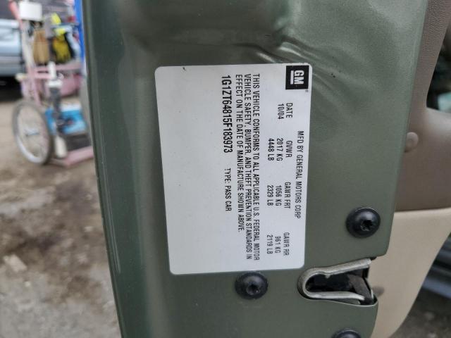 1G1ZT64815F183973 - 2005 CHEVROLET MALIBU MAXX LS 绿色 照片 12