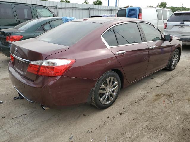 1HGCR2F86DA155830 - 2013 HONDA ACCORD EXL BURGUNDY photo 3