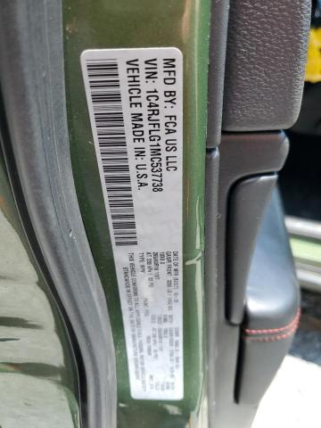 1C4RJFLG1MC537738 - 2021 JEEP GRAND CHER TRAILHAWK 绿色 照片 13