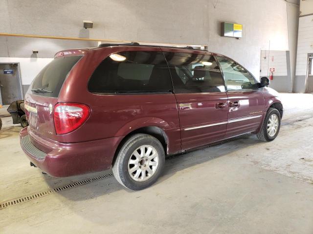 2C8GP54L71R201329 - 2001 CHRYSLER TOWN & COU LXI BURGUNDY photo 3