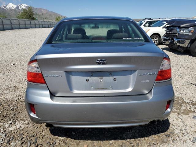 4S3BL616997233935 - 2009 SUBARU LEGACY 2.5I SILVER photo 6